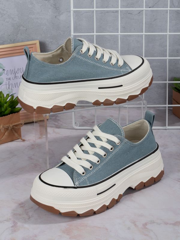 Tenis Platform style Fabric BR301W
