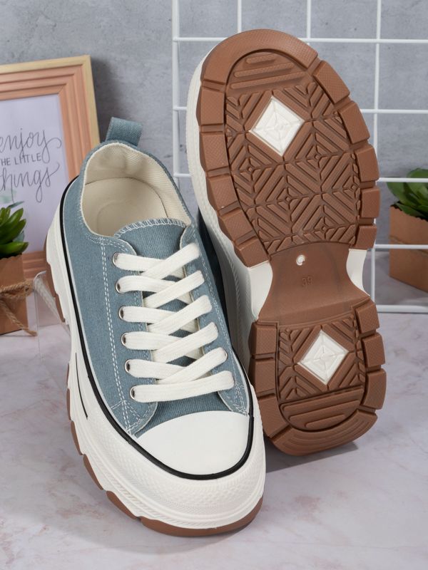 Tenis Platform style Fabric BR301W
