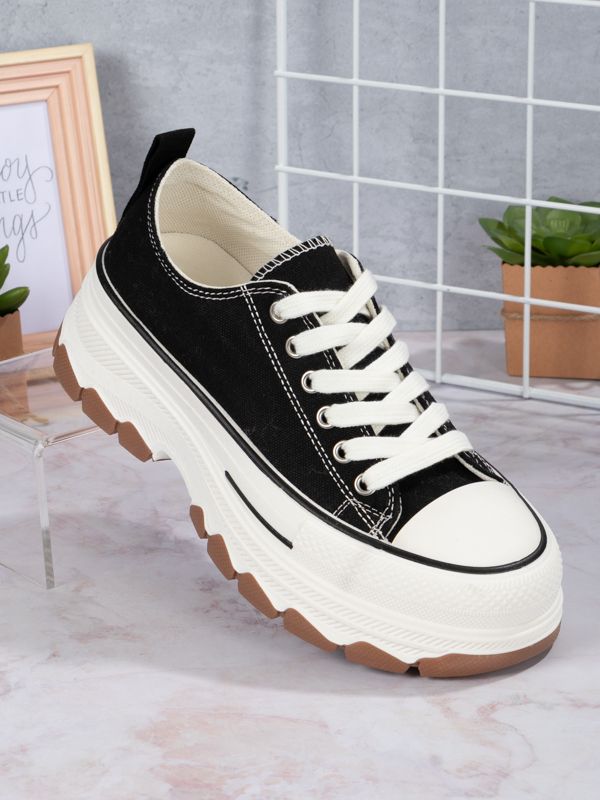 Tenis Platform style Fabric BR301W