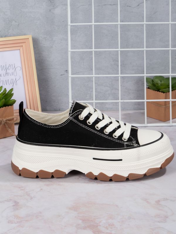 Tenis Platform style Fabric BR301W