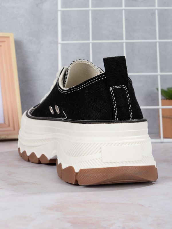 Tenis Platform style Fabric BR301W