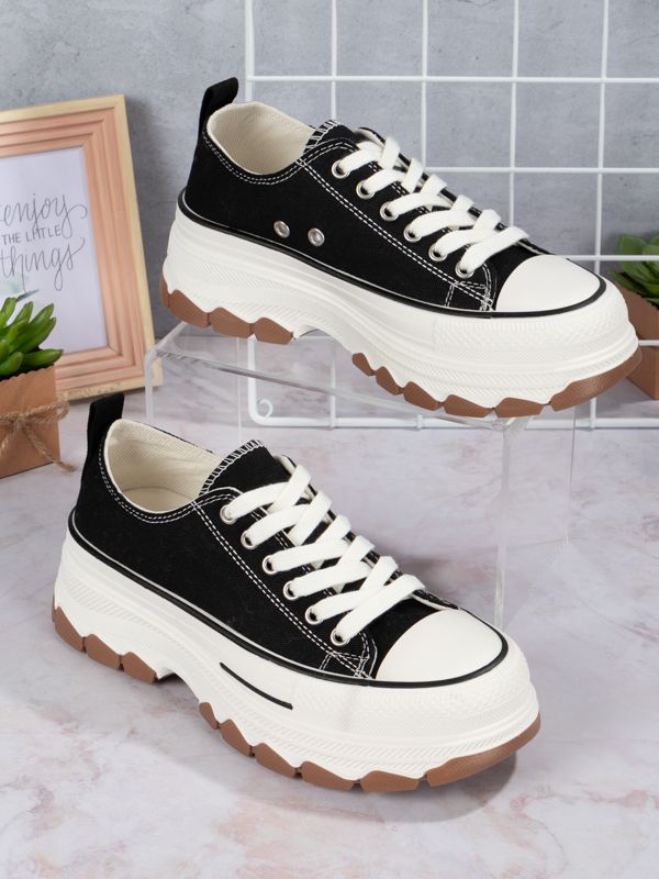 Tenis Platform style Fabric BR301W