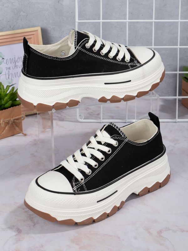 Tenis Platform style Fabric BR301W