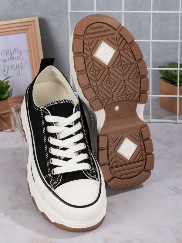 Tenis Platform style Fabric BR301W