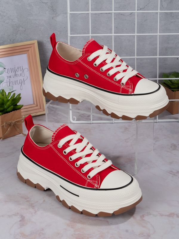Tenis Platform style Fabric BR301W