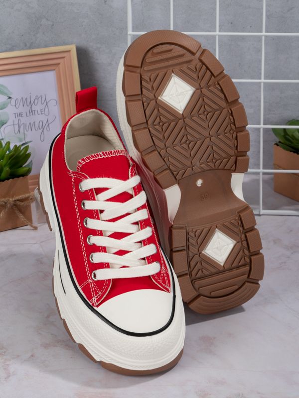 Tenis Platform style Fabric BR301W