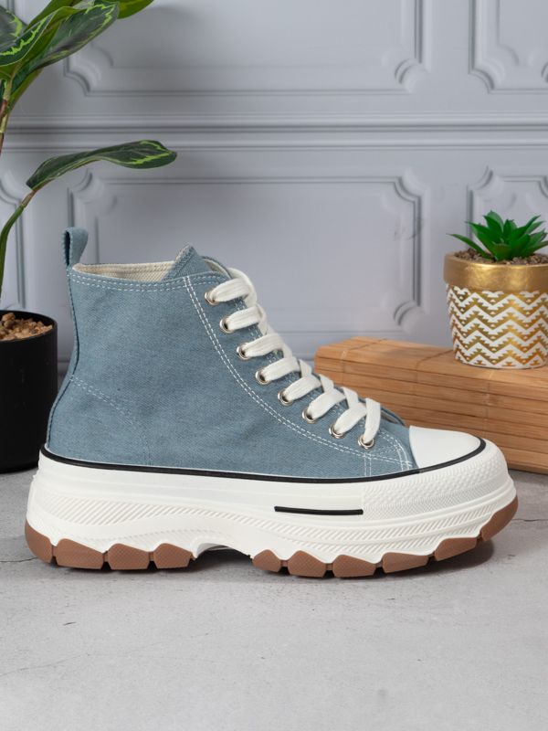 Tenis Fabric Platform Booties BR302W