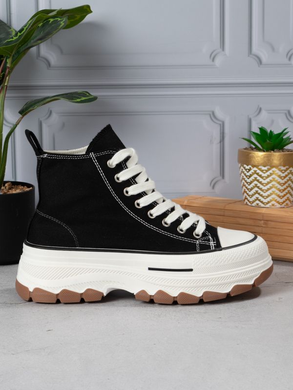 Tenis Fabric Platform Booties BR302W