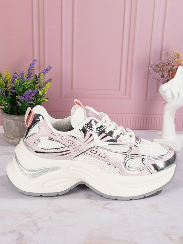 Tenis Fashion Silver Sportive K06W