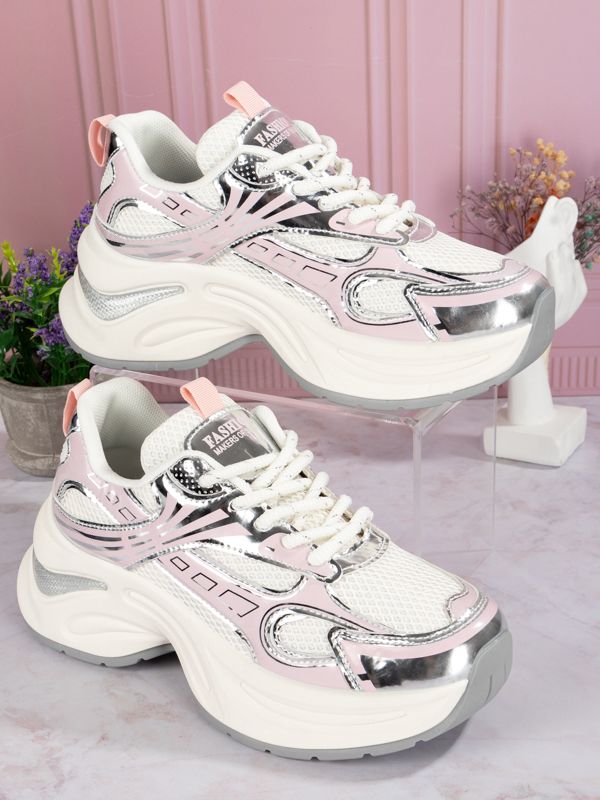 Tenis Fashion Silver Sportive K06W