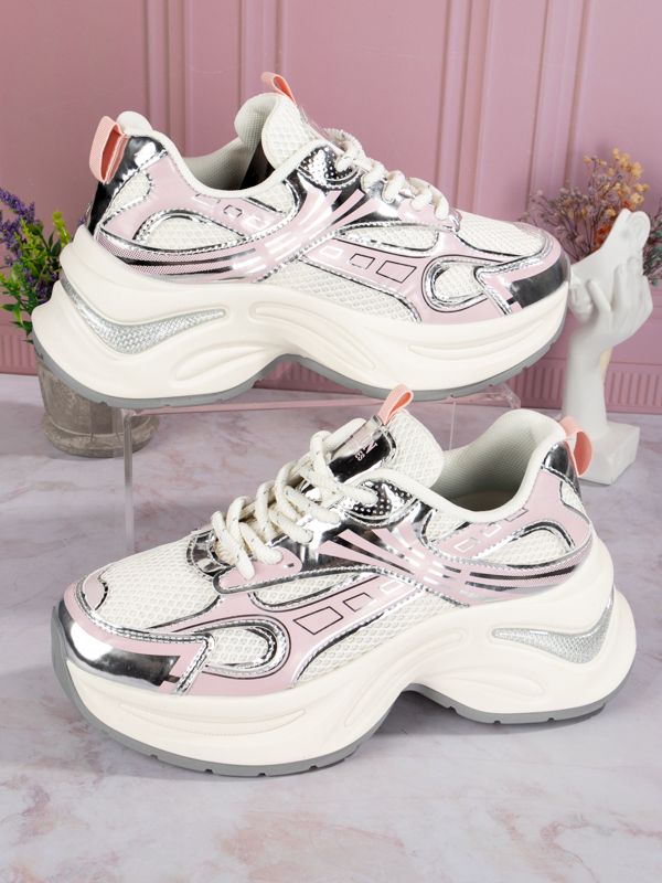 Tenis Fashion Silver Sportive K06W