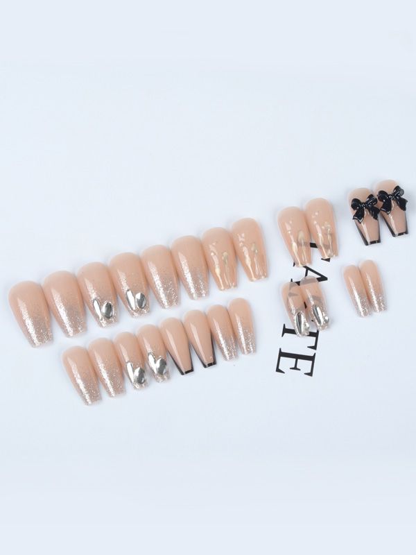 Uñas Acrílicas Reutilizables Decorado Elegant Bow XZ228