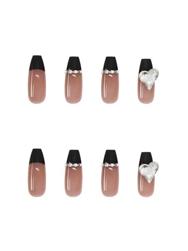 Uñas Artificiales Reutilizables Adornos Corazones Z193