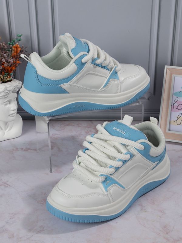 Zapatilla tipo Skate Thick Laces PU28BW