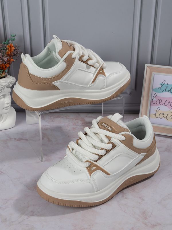 Zapatilla tipo Skate Thick Laces PU28BW