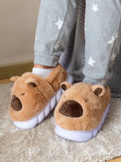 Pantuflas de Capibara de Felpa 1854W