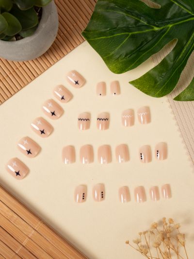 Uñas Acrílicas Reusables Stripes R445