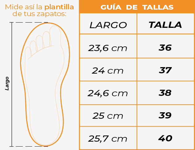 Tallas Tenis