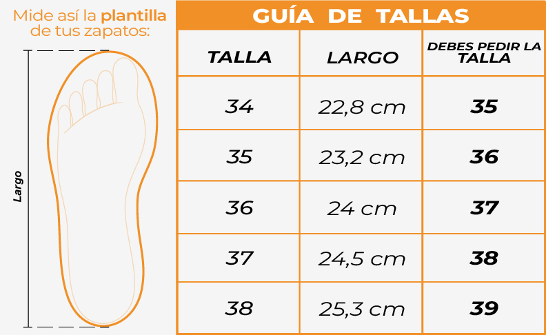 Tallas Tenis niños