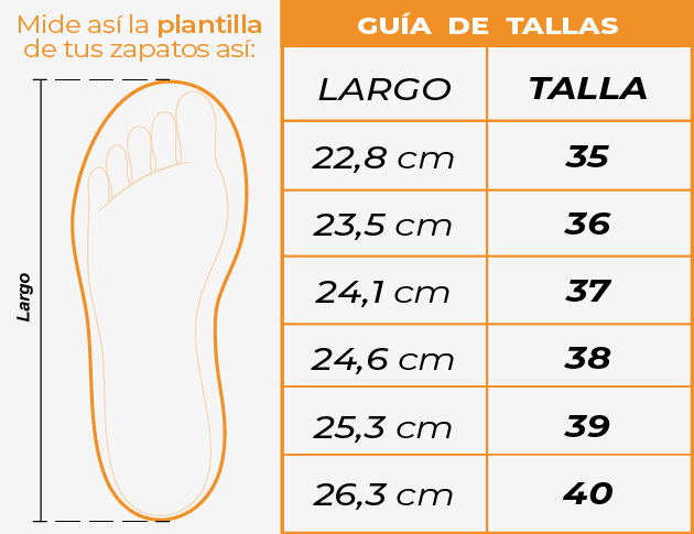 Tallas Tenis niños