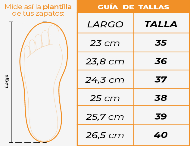 Tallas Tenis niños