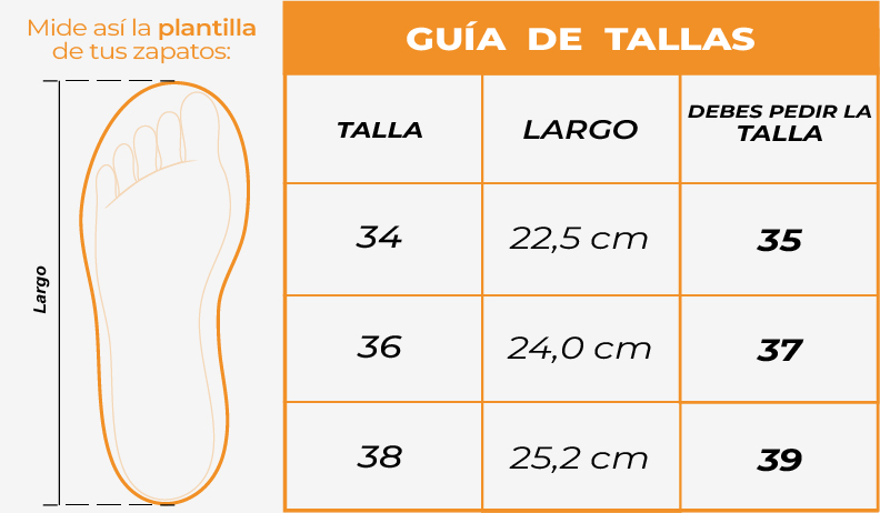 Tallas Tenis niños